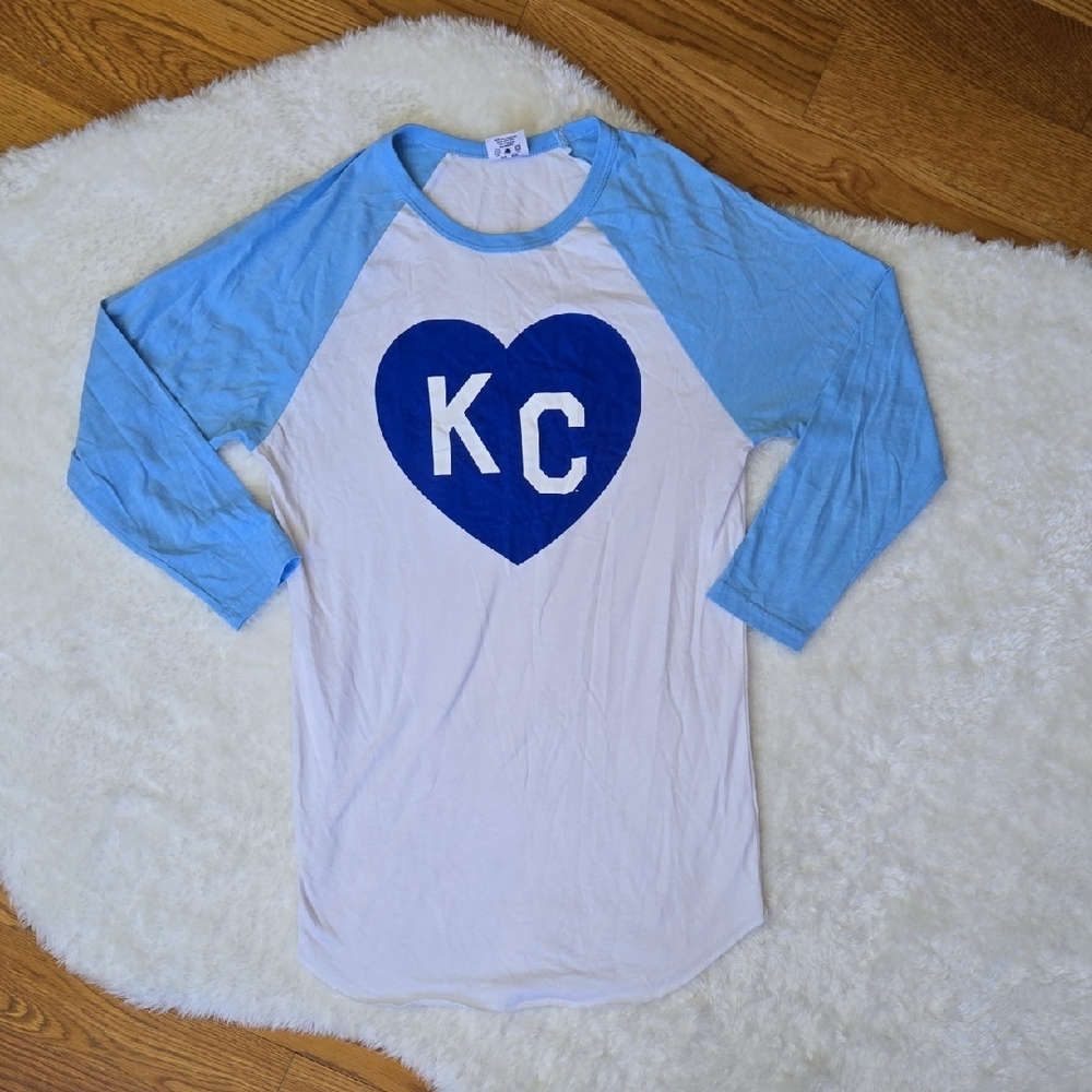 Charlie Hustle KC Heart Shirt, Womens Small